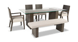 Sequoia Table With 2 Side Chairs, 2 Arms Chairs And Bench thumbnail 1