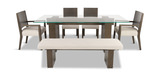 Sequoia Table With 2 Side Chairs, 2 Arms Chairs And Bench thumbnail 2