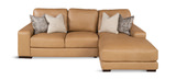 Cutler 2 Piece Leather Modular Sectional - Right Chaise thumbnail 4