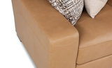 Cutler 4 Piece Leather Modular Sectional - Right Chaise thumbnail 4