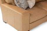 Cutler 4 Piece Leather Modular Sectional - Right Chaise thumbnail 3