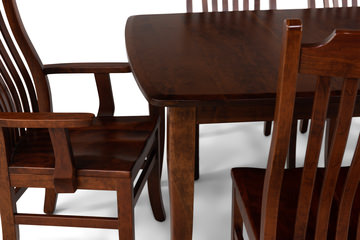 Easton Pike Leg Table with 4 Side Chairs and 2 Arm Chairs