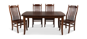 Easton Pike Leg Table With 4 Side Chairs