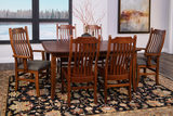 Easton Pike Leg Table With 4 wood seat side chairs and 2 upholstered arm chairs thumbnail 4
