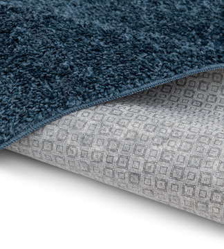 Taylor Navy Shag Area Rug - 5′3″ X 7′0″