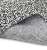 Taylor Light Grey/Grey/White Shag Area Rug thumbnail 5