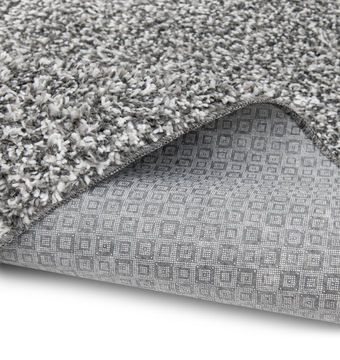 Taylor Light Grey/Grey/White Shag Area Rug