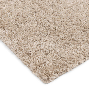 Taylor Beige Shag Area Rug - 5′3″ x 7′0″