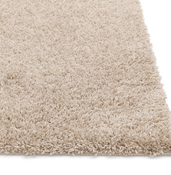 Taylor Beige Shag Area Rug - 5′3″ x 7′0″