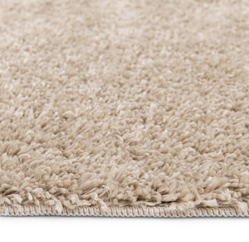 Taylor Beige Shag Area Rug - 5′3″ x 7′0″