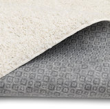 Taylor White/Cream Shag Area Rug - 5′3″ X 7′0″ thumbnail 4