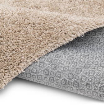 Taylor Beige Shag Area Rug - 5′3″ x 7′0″