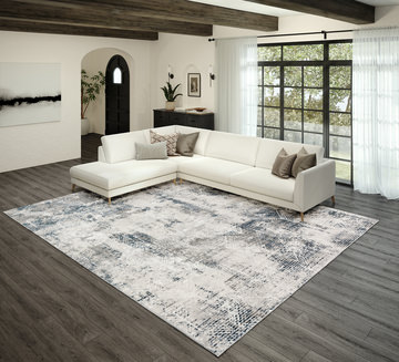 Rhodes 5′1″ x 7′5″ Grey Area Rug