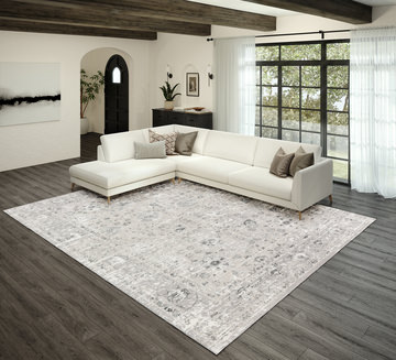 Rhodes 5′1″ x 7′5″ Silver Area Rug
