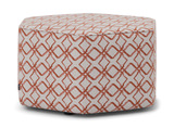 Mingle Hex Castered Ottoman thumbnail 1