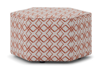 Mingle Hex Castered Ottoman