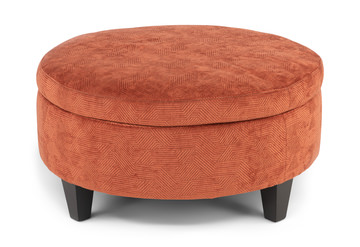 Sundry Round Storage Ottoman
