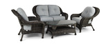 Glen River 4 Piece Wicker Porch Set thumbnail 1