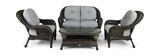 Glen River 4 Piece Wicker Porch Set thumbnail 2