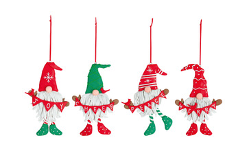 Hanging Gnome Ornament