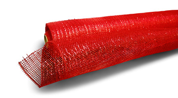 10″ Mesh Ribbon - Red