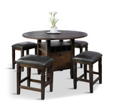 Homestead Counter Table With 4 Stools thumbnail 1