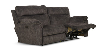Verde Lay Flat Power Reclining Sofa - Smoke