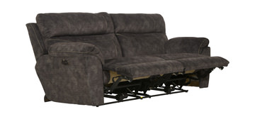 Verde Lay Flat Power Reclining Sofa - Smoke