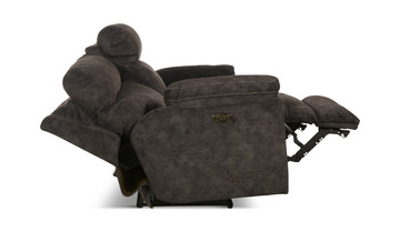 Verde Lay Flat Power Reclining Sofa - Smoke