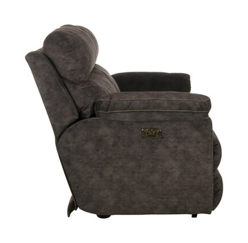 Verde Lay Flat Power Reclining Sofa - Smoke