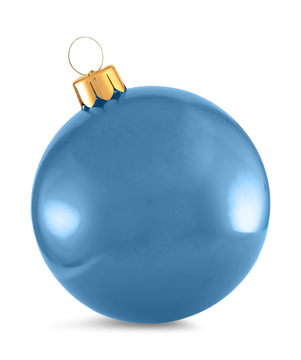 18″ Inflatable Ball Ornament - Frosted Blue