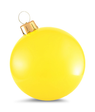 18″ Inflatable Ball Ornament - Yellow