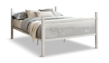 Trellis Full Bed - White