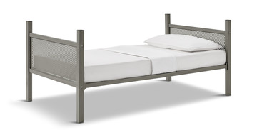 Trellis Twin Bed - Pewter