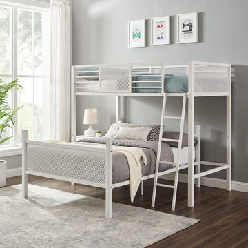 Trellis Bunk T/T Bed - White