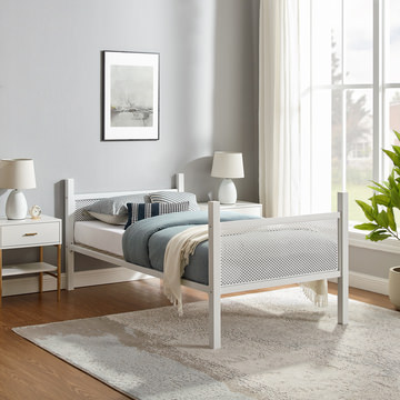 Trellis Bunk T/T Bed - White