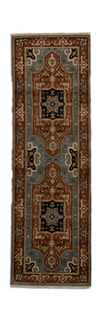 Hand Knotted 2′7″ x 8′0″ Area Rug