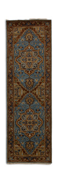 Hand Knotted 2′7″ X 7′9″ Area Rug