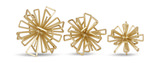 Set/3 Gold Sculptures thumbnail 1