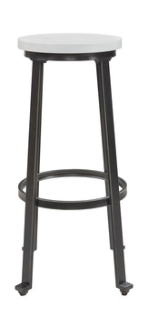 image Petunia White Bar Stool