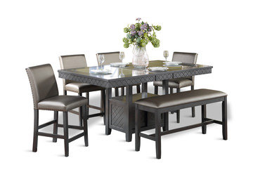 image Bankston Counter Table With 4 Stools And Bench