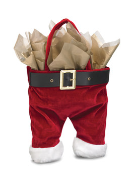 Santa Pants Gift Bag