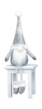 Snowy Gnome with Button Legs
