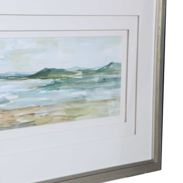Set of 2 Framed Panoramic Seascapes