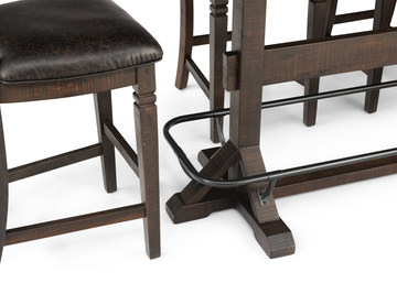 Homestead Grand Pub Table With 4 Ladderback Bar Stools