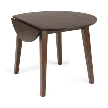 Bauer 42″ round drop leaf table