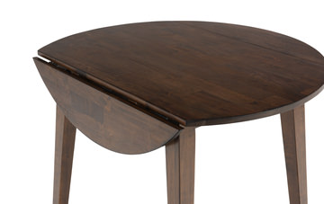 Bauer 42″ round drop leaf table