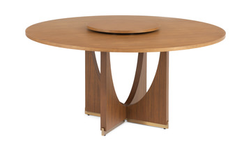 image Details Dining Table With Lazy Susan