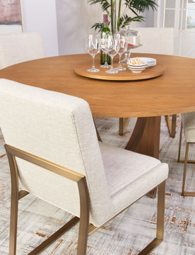 Details 6 Piece Dining Set Includes Lazy Susan