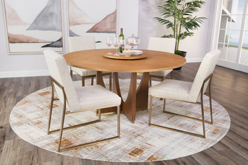 Details 6 Piece Dining Set Includes Lazy Susan